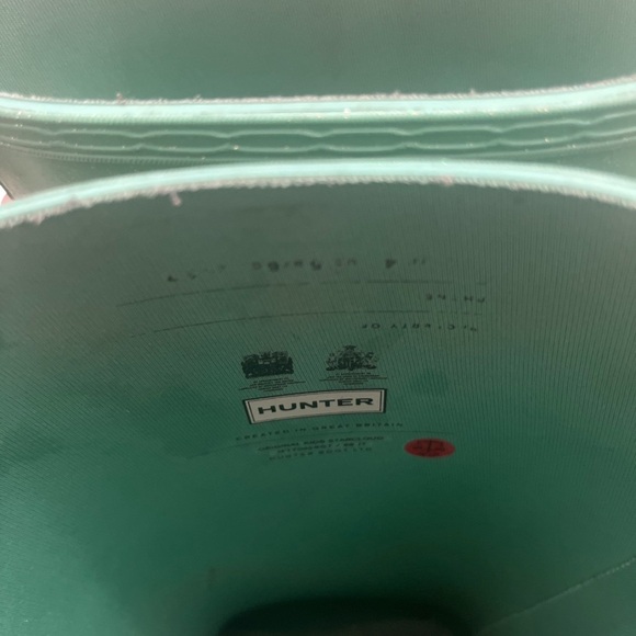 Hunter Mint green sparkle rubber boots - Picture 5 of 6